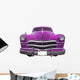 Pink Oldtimer Car Cuba Wall Decal