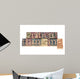 Critical Thinking in Wood Type Wall Decal