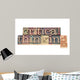 Critical Thinking in Wood Type Wall Decal
