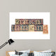 Critical Thinking in Wood Type Wall Decal