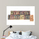 Critical Thinking in Wood Type Wall Decal