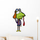 cartoon frog pilot Wall Decal