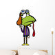 cartoon frog pilot Wall Decal