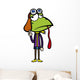 cartoon frog pilot Wall Decal