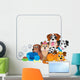 Frame With Dog Theme Wall Decal