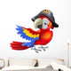 Pirate Parrot Wall Decal