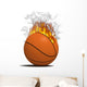 fire basketball item Wall Decal