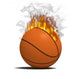 fire basketball item Wall Decal