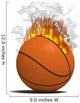 fire basketball item Wall Decal
