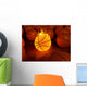 Fire Basketball Glow Ball Wall Mural