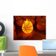 Fire Basketball Glow Ball Wall Mural