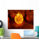 Fire Basketball Glow Ball Wall Mural