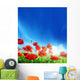 Poppy Flowers and Sunny Day Wall Mural
