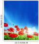 Poppy Flowers and Sunny Day Wall Mural