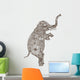 Elephant with Floral Decoration Wall Decal