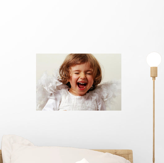 laughing angel Wall Mural