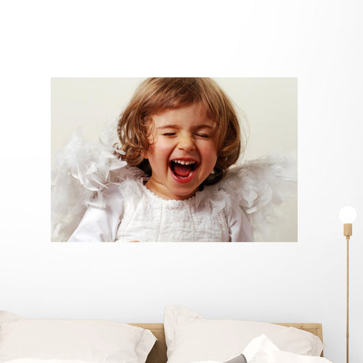 laughing angel Wall Mural