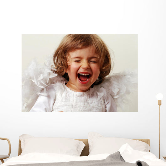 laughing angel Wall Mural