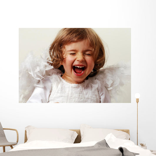 laughing angel Wall Mural