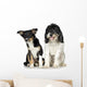 Tibetan Terrier and Puppy Border Collie Wall Decal