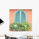 Window With Blue Wall Mural