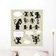 Monkey Silhouettes Wall Mural