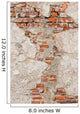 Old Red Bricks Wall Wall Decal