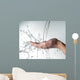 human hands with water splashing on them Wall Mural