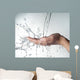 human hands with water splashing on them Wall Mural
