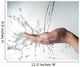 human hands with water splashing on them Wall Mural
