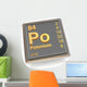 Polonium Chemical Element Wall Decal