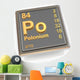 Polonium Chemical Element Wall Decal