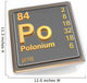 Polonium Chemical Element Wall Decal