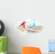 romantic watercolor paris Wall Decal