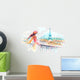 romantic watercolor paris Wall Decal