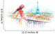 romantic watercolor paris Wall Decal