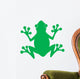 Green Frog Silhouette Logo Wall Decal
