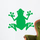 Green Frog Silhouette Logo Wall Decal