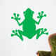 Green Frog Silhouette Logo Wall Decal