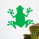 Green Frog Silhouette Logo Wall Decal