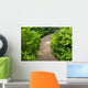 Brick Path Landscaped Garden