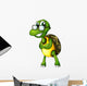 A Turtle Standing with an Eyeglass Wall Decal
