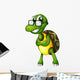 A Turtle Standing with an Eyeglass Wall Decal