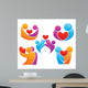 bright people in love, vector collection Wall Decal