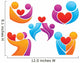 bright people in love, vector collection Wall Decal
