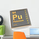 Plutonium Chemical Element Wall Decal