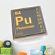 Plutonium Chemical Element Wall Decal