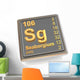 Seaborgium Chemical Element Wall Decal