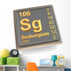 Seaborgium Chemical Element Wall Decal