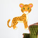 Cite cheetah cartoon Wall Decal